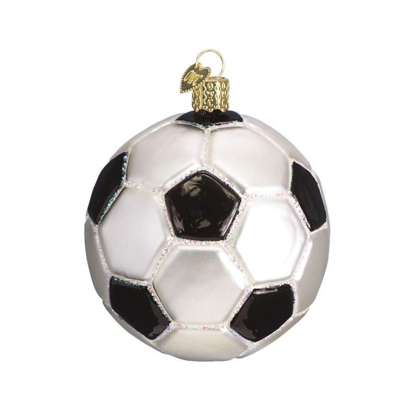 Ornement figurine suspendu boule de football