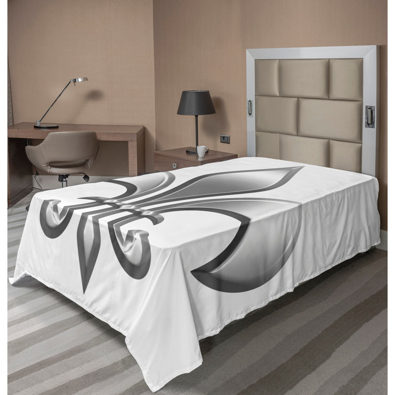 Drap-housse Ambesonne, Drap plat pour lit simple
