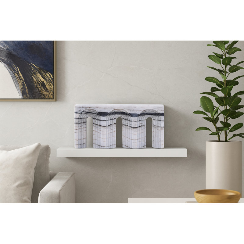 Curva Marble Decorative Object, Panda