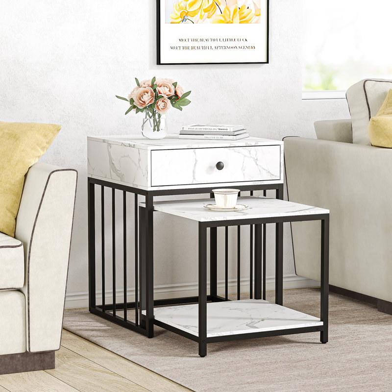 Kacelynn Nesting Tables with Storage