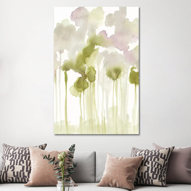 Aquarelle Forest I 1 Piece Wrapped Canvas Painting, 152.5 cm H x 101.5 cm W