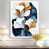 White Picture Framed