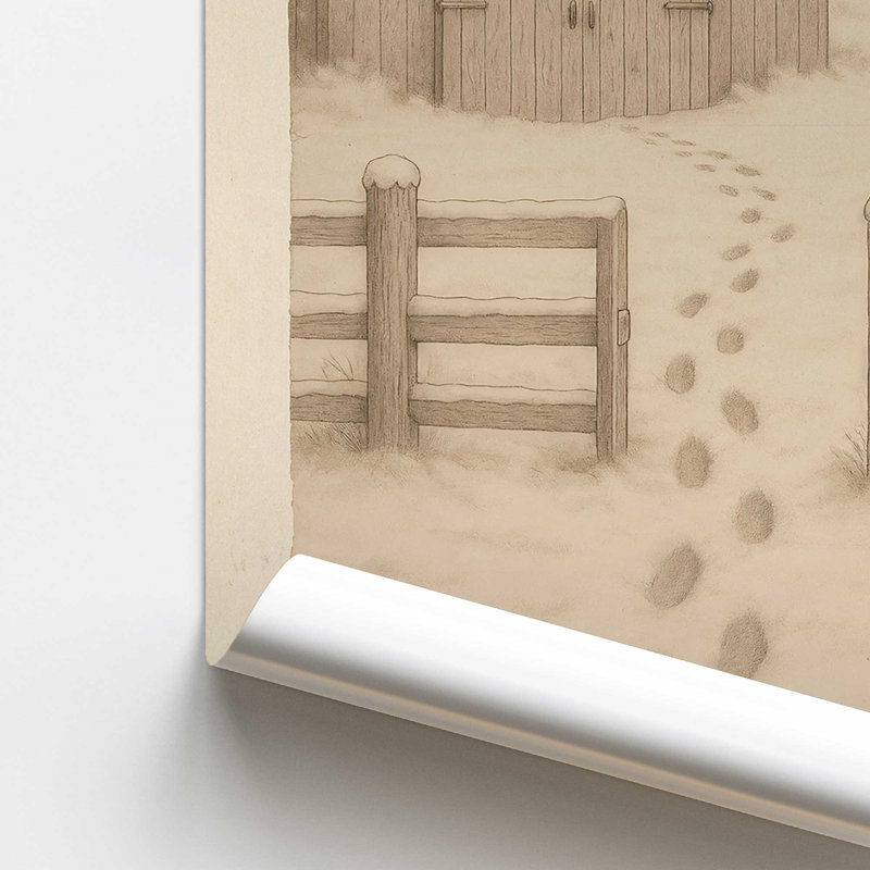 Ensemble de 3 reproductions Pathway to Christmas, H 14 po x l 33 po