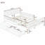 Lit plateforme en bois avec gardes latéraux et deux tiroirs de rangement-121110537-121110540