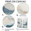Minimalisme gris et bleu brise de montagne - Art mural traditionnel-953229048-953229051-953229049
