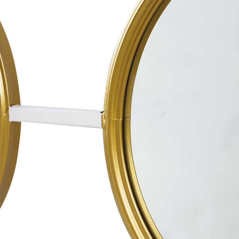 Miroirs Modern Modern Wall Decor - or et blanc