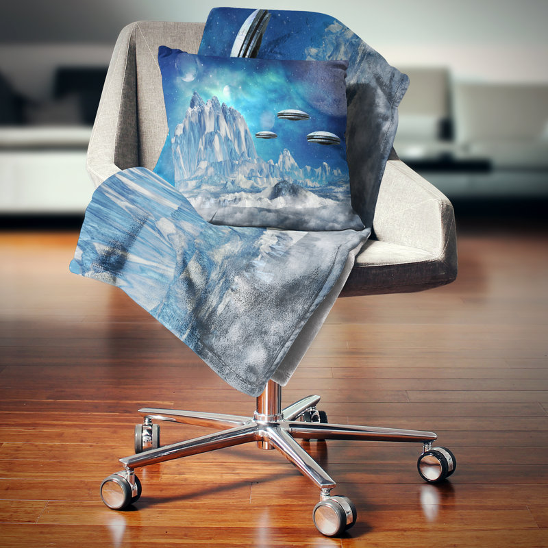 Coussin Schafer Alien, 16 po x 16 po, Coussin décoratif