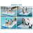 AMERLIFE Inflatable Floating Dock, Non-Slip Air Dock Platform Floating Island Raft with Detachable Ladder and Water Zone for Pool Lake Beach Ocean-113025742-113025744