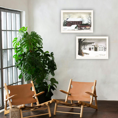 2 Wall Art For Home Decor. Living Room & Bedroom. White Framed. Multi. Wood + Paper. 20X1x14 In, 5 Lb. Fade-. Handmade In