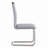 5-Piece Modern 63" Rectangular Faux Marble Glass Dining Set with Faux Leather Cantilever Chairs-1727622109