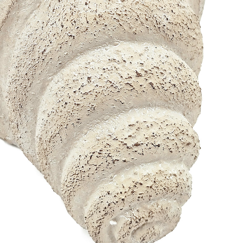 Jardinière en coquillages de sable et de ciment (29 x 18 x 18 cm) pour une ambiance bord de mer sur votre véranda ou balcon.