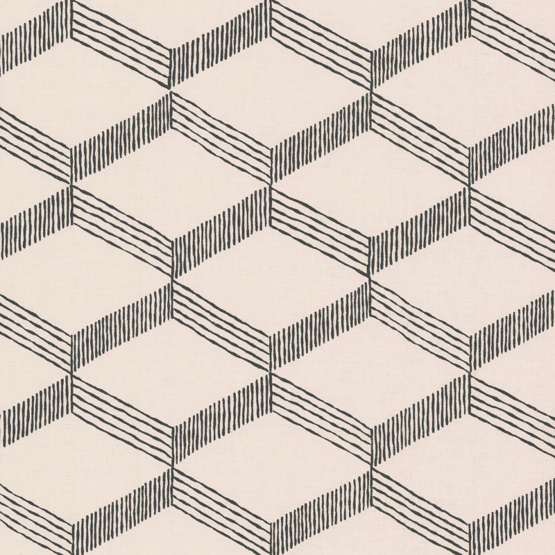 Aislin Geometric Double Roll, Beige/Black