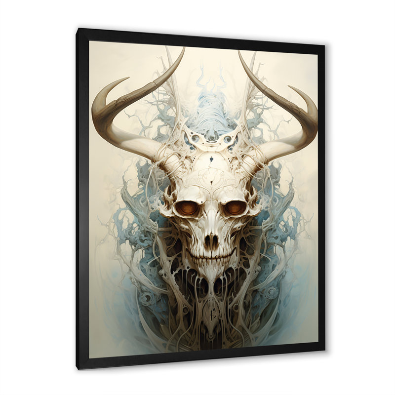 Mythique cheval mort, Cadre simple noir, H 32 po x l 16 po x P 1 po