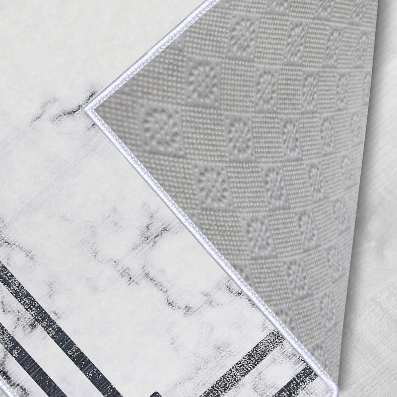 Premium Hall Carpet (3.3 x 6.6 ft), 100% Polyester, 0.3 in Pile Height | Antibacterial, Non-Slip PVC Dot Underside, 650 g/m² | Durable Woven Design, 3D Digital Printing, Machine Washable, Ideal for Home Décor