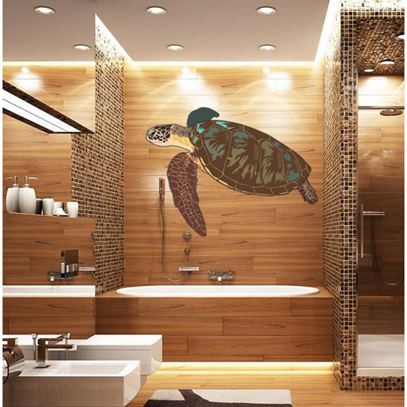Adhésif décoratif tortue, 10 po x 12 po