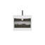 Meuble-lavabo flottant mural blanc brillant avec lavabo en céramique (un trou de robinet) - Grand rangement, pré-assemblé pour une salle de bain moderne-437757506