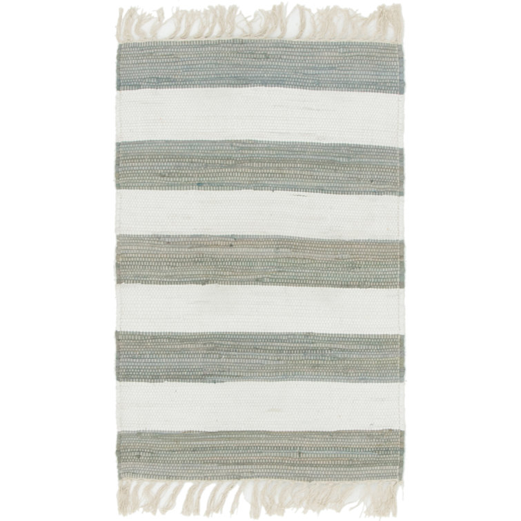 Rinker Cotton Striped Indoor Rug