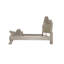 Lit Ally, similicuir blanc victorien classique en bois sculpté-121778508