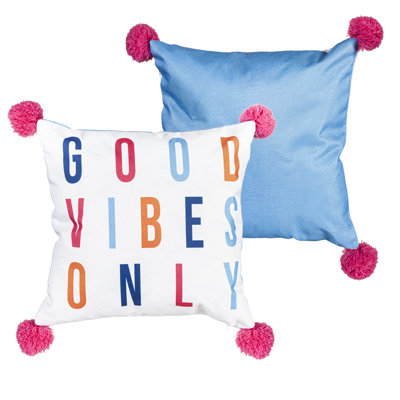 Housse de coussin d'extérieur Good Vibes Only