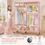 115.5 cm Adjustable Rolling Clothes Rack-1934533200