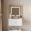 Meuble-lavabo moderne l 16,5 po x P 16,5 po x H 26 po avec miroir intelligent et 6 tiroirs