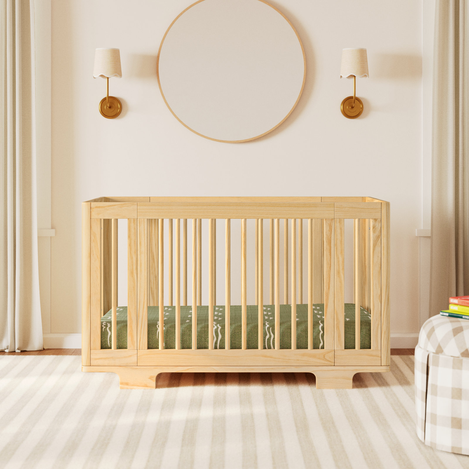 Yuzu Pine 8-in-1 Convertible Crib, Natural