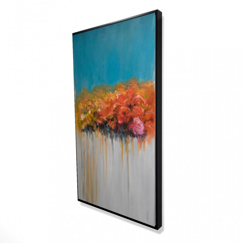 Orange flowers bundle - 24"x48" Framed canvas
