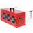 Portable Tabletop Dust Collector,Maximum Air Flow 725CFM; Each Fan Runs On A 110V Variable Speed Motor; Total Running Amps 1.29AMPS, Red Color