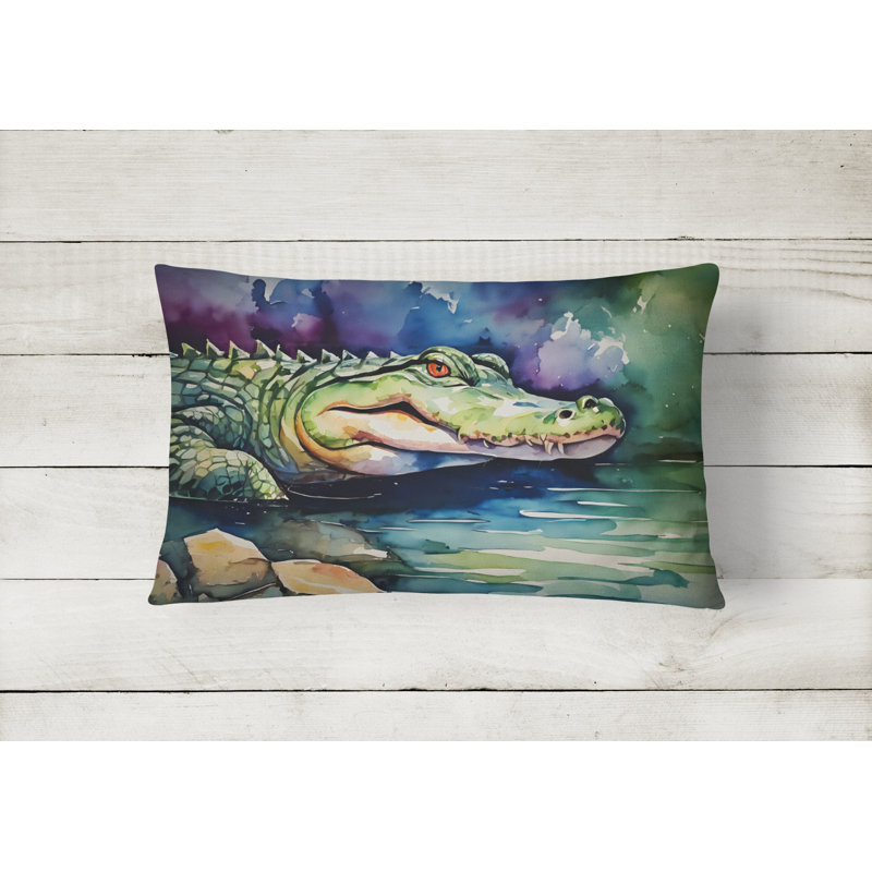 Alligator Throw Pillow