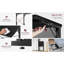 Bureau pliable de 31,5 po, très grand plateau télé pour manger sur le canapé, bureau d'écriture pliable pour ordinateur personnel, noir