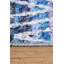 Tapis décoratif à chevrons bleus rétro-285104253