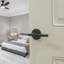 Flat Door Lever with Round Rosette-128950908