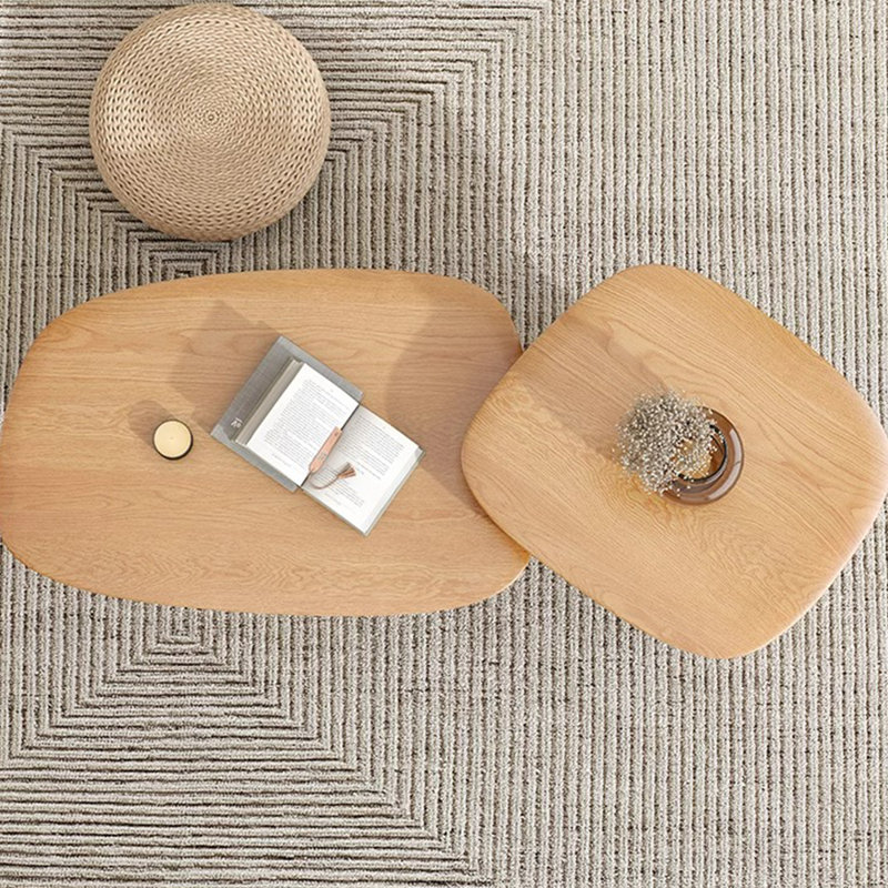 Wabi-sabi solid wood coffee table, Burlywood