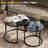  L-shaped Patio Sectional with Coffee Table-1121031124