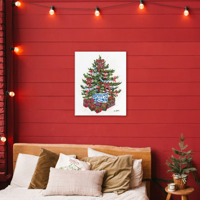 Festive Celebration Tree Canvas, design by Sara Baker