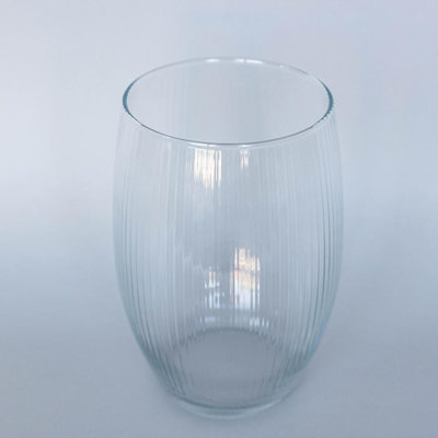 Elegant Ribbed Texture Vase