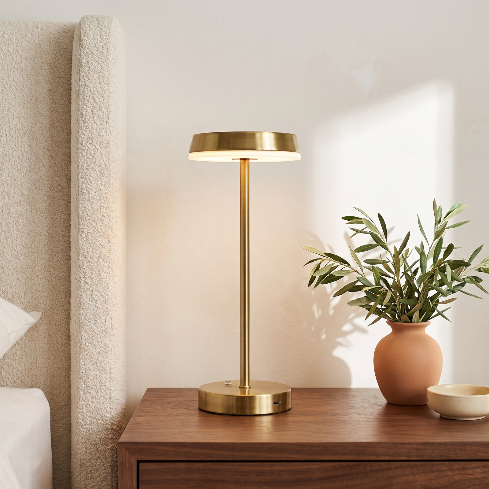 Daebreon Table Lamp, Antique Brass