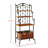 Mork 31.5'' Iron Standard Baker's Rack with Wooden Shelves