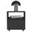 Nightstand 20"H, With One Open Shelf, 1 Drawer And Casters, Black-853587566