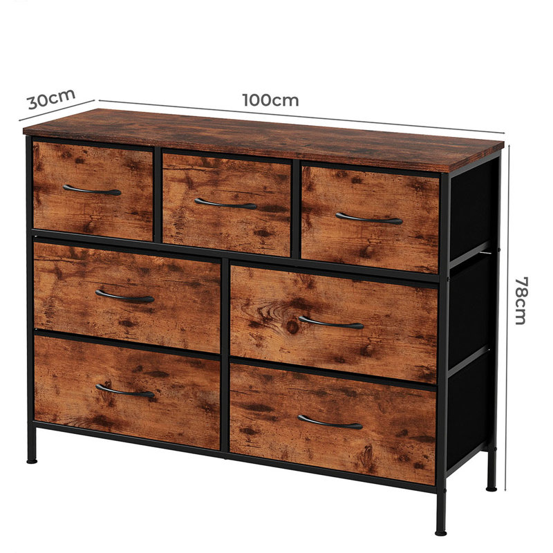 100cm W 7 - Drawer Chest of Drawers