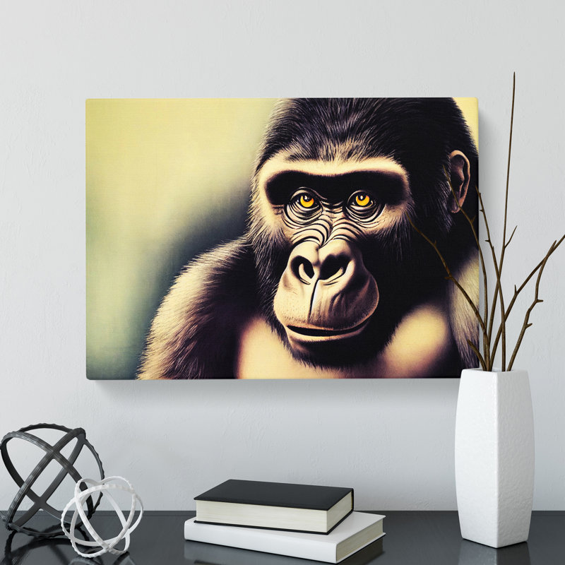 Great Gorilla - Wrapped Canvas, 50cm H x 76cm W x 3cm D