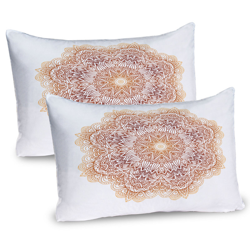 Ensemble de 2 taies décoratives Ambesonne Brown Mandala