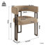Fabric Upholstered Metal Armchair-1116653615-1116653613