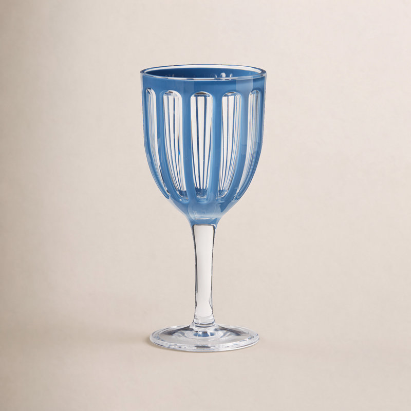  Villa 22 Oz  Acrylic All Purpose Wine Bpa-Free, Dishwasher Safe, Durable Drinkware, Blue