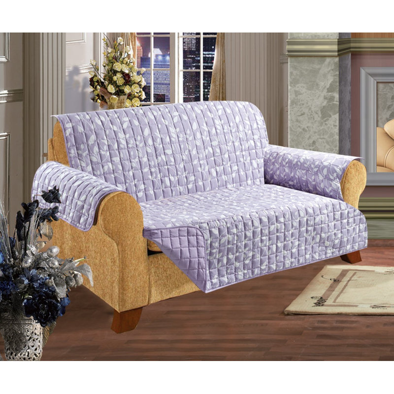 Housse pour canapé à coussins carrés / rectangulaires, Polyester lilas