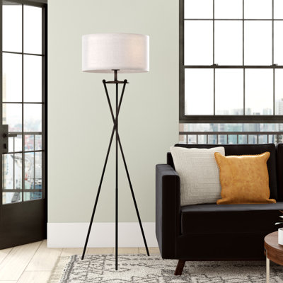 Janna 65'' Black Tripod Floor Lamp