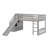 Loft Bed With Stairway And Slide-1192499540