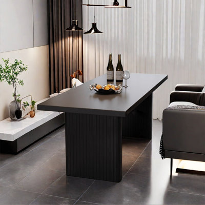 French retro style simple rectangular dining table