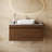 36" Single Floating Bathroom Vanities with Sink, Solid Wood Texture
