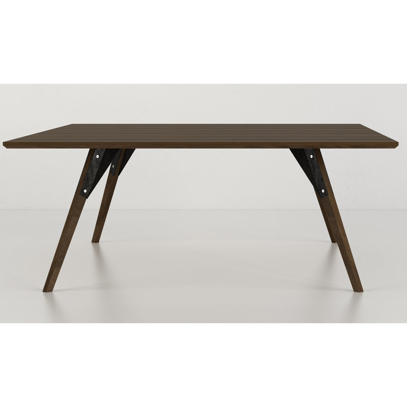 Table basse clarke, H 18 po x L 46 po x l 46 po, Noyer, Noyer / Noir